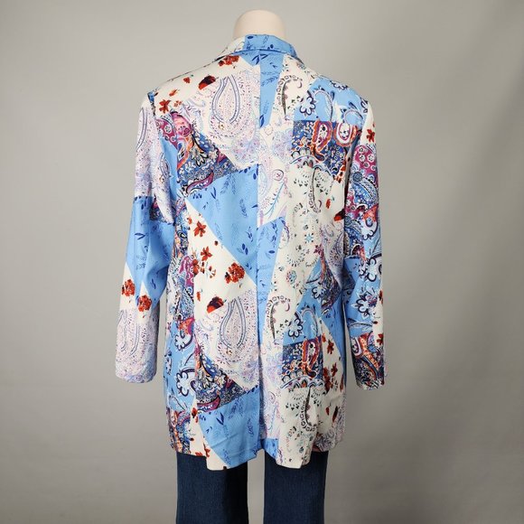 SHEIN Vibrant Patchwork Blazer - Picture 7 of 10